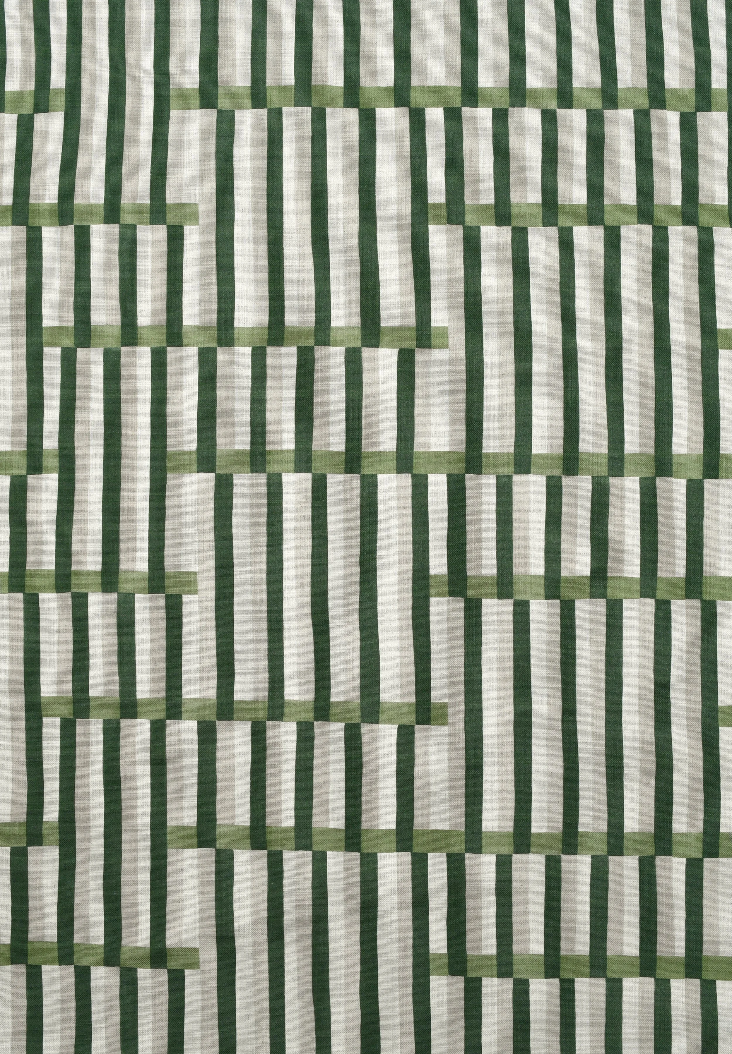 Anni Stripe Fabric - Indigo — Imogen Heath Interiors